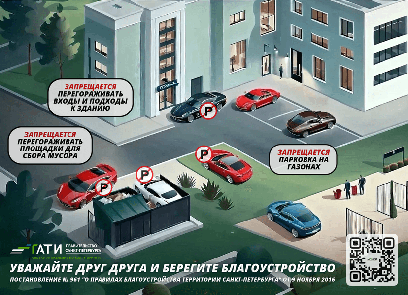 Нарушения правил размещения транспорта во дворах